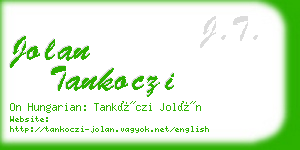 jolan tankoczi business card